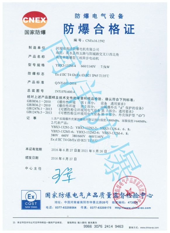 粉塵防爆電機的防爆等級都有哪些？