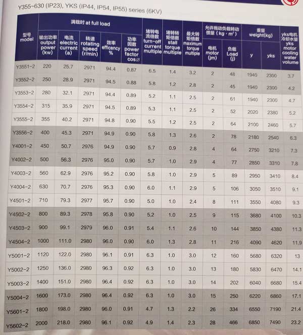 Y、YKS、YKK系列6KV中型高壓三相異步電動(dòng)機(jī)